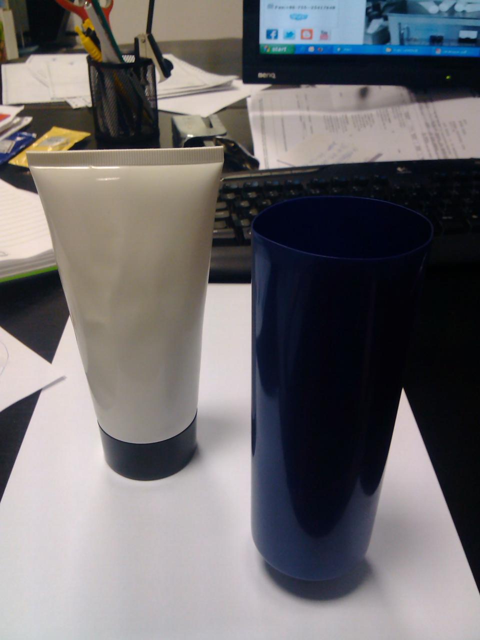 ultrasonic tubes sealing machine samples for tubes Марина Димитров Ултразвукова машина за запечатване на тръби.jpg