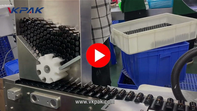 Автоматична хоризонтална машина за етикетиране на бутилки с етерични масла