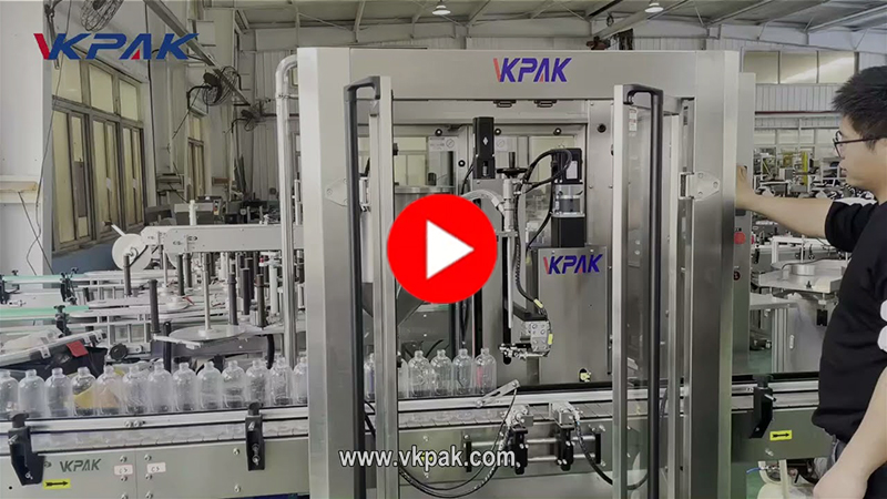 Линия за пълнене с една глава за сос, шампоан