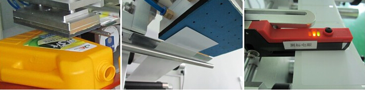 Машина за етикетиране на пластмасови торбички с чучур Полуавтоматична за плоска повърхност