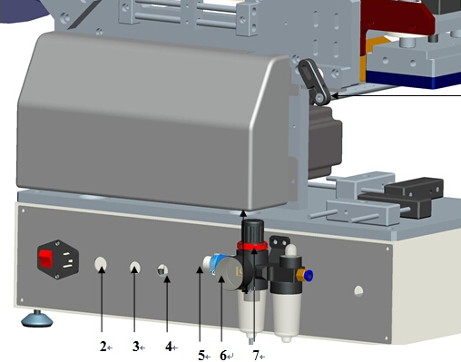Машина за етикетиране на пластмасови торбички с чучур Полуавтоматична за плоска повърхност