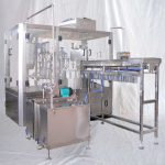 Машина за затваряне на пълнене със сок от соево мляко с автоматичен чучур