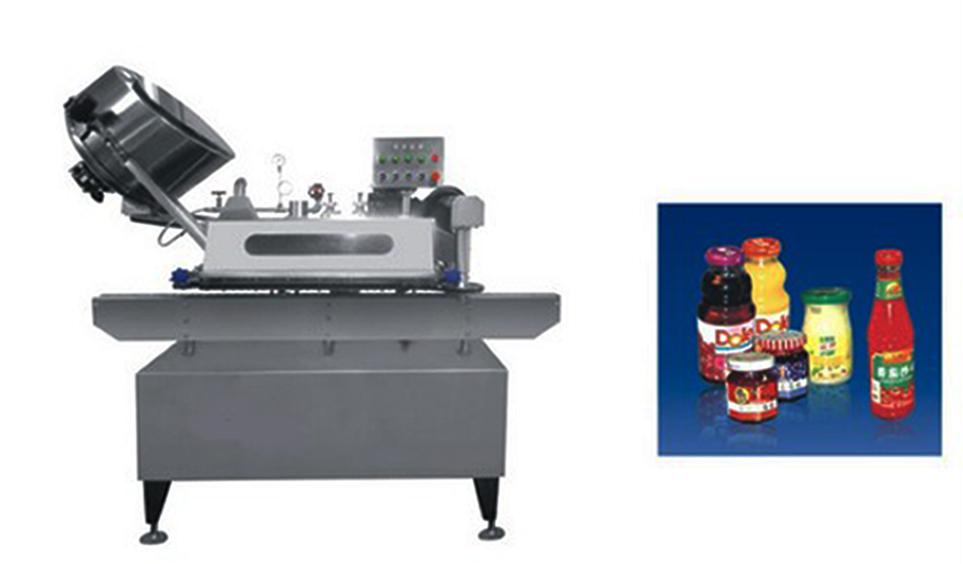 Button-controlled system glass Jar twist off Steam Capper equipment vacuum capping machine for sauce машина за вакуумно затваряне с бутон twist off.jpg