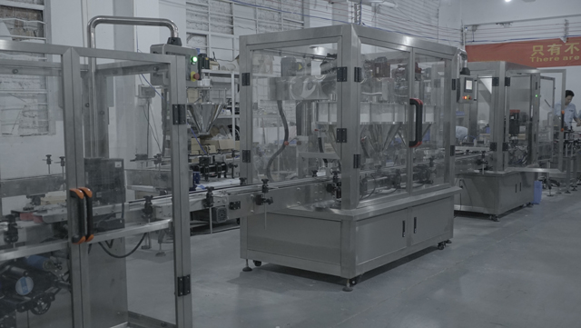 линия за пълнене на насипен прах фабрично приемане.JPG