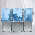 Фармацевтична машина за затваряне на предварително напълнени спринцовки