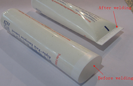 welding samples by ultrasonic tube sealer проби за заваряване чрез ултразвуков уплътнител на тръби.jpg