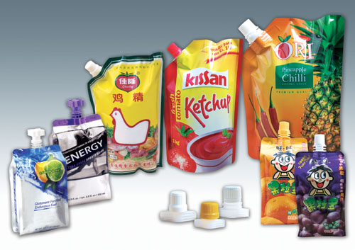 spout bags after filling чучури с една глава, пълнене с бункер .jpg