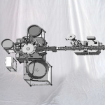 Машина за затваряне на малки епруветки за пълнене с хоризонтално етикетиране на стикери